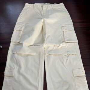 Pastel Yellow Cargo Pants